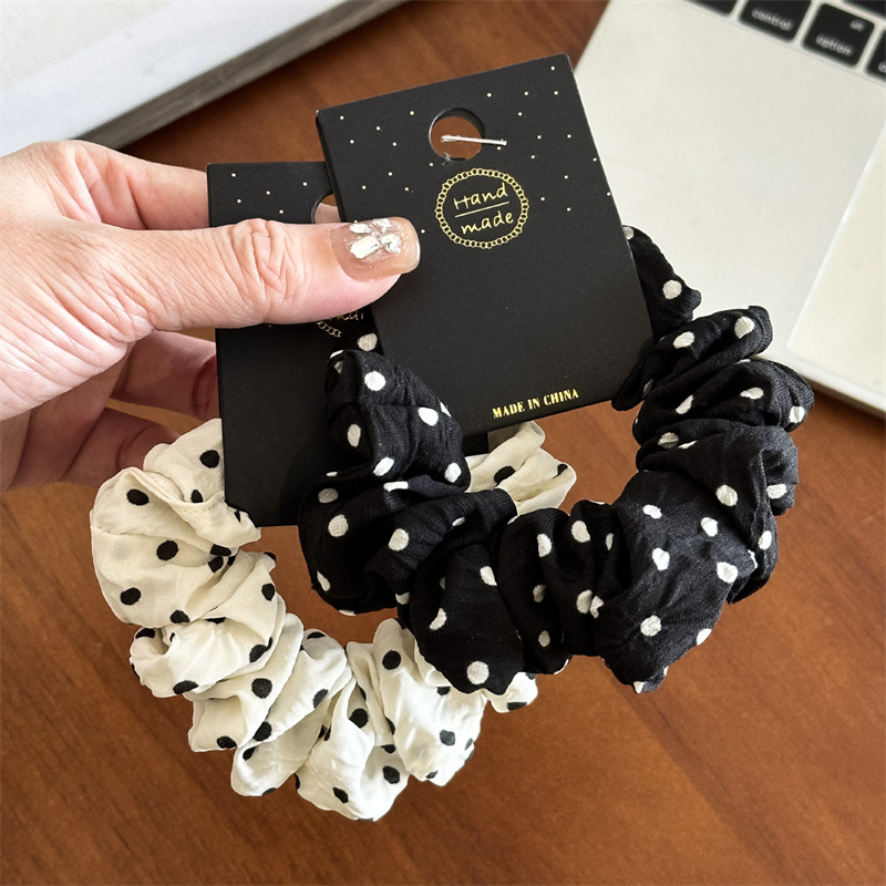 Travel Accessories To Gift - 11cm/14cm Dot Cloth Scrunchies Kobiety Dziewczyny