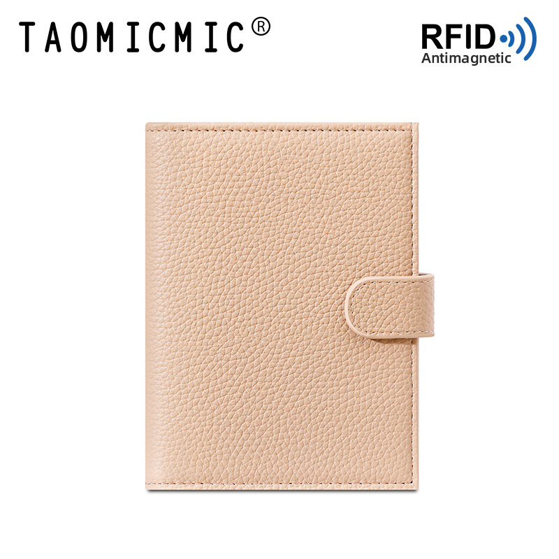 Passport Holder Rfid - Damski skórzany portfel na paszport z