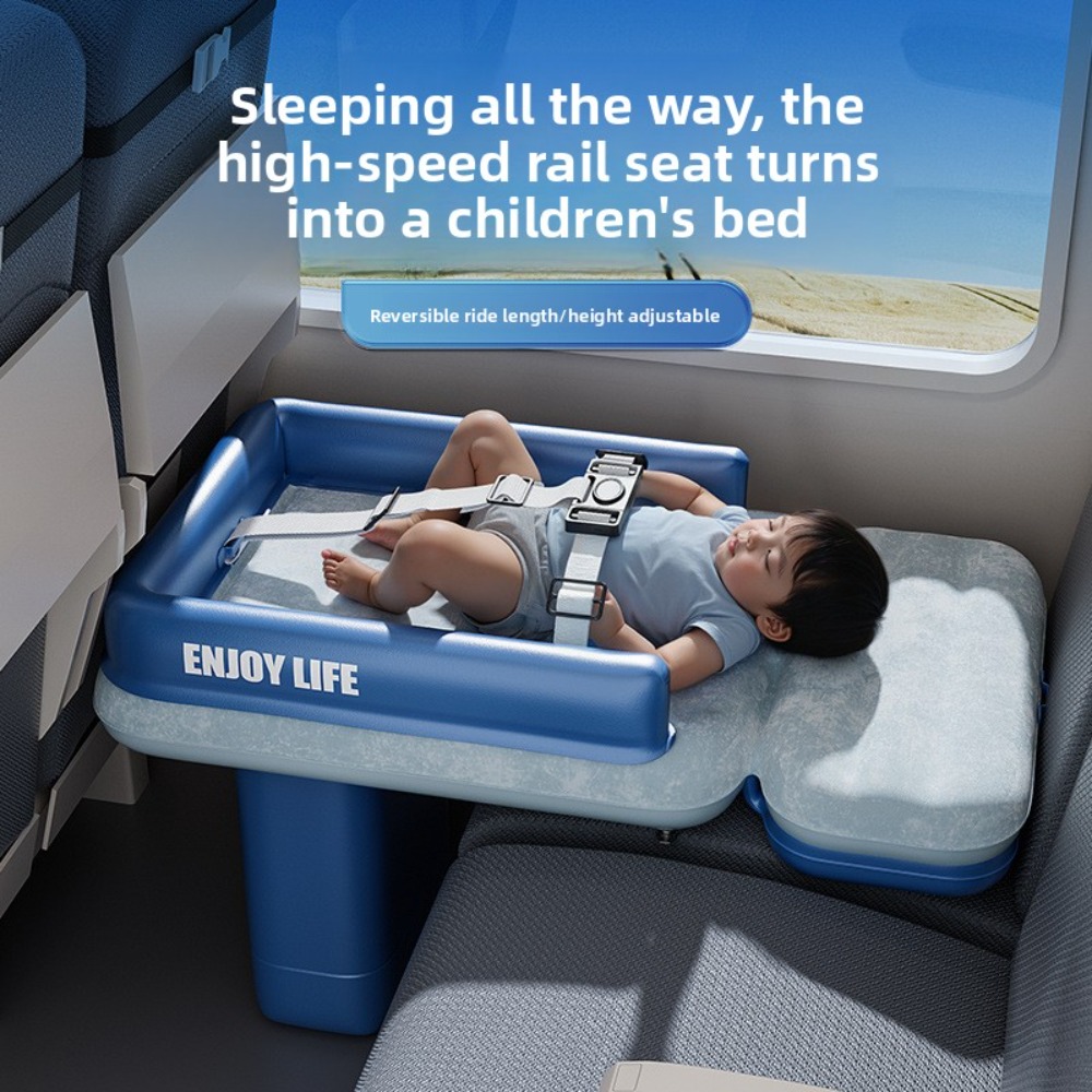 Travel Pillow Inflatable - Nadmuchiwane łóżko samolotowe dla malucha i