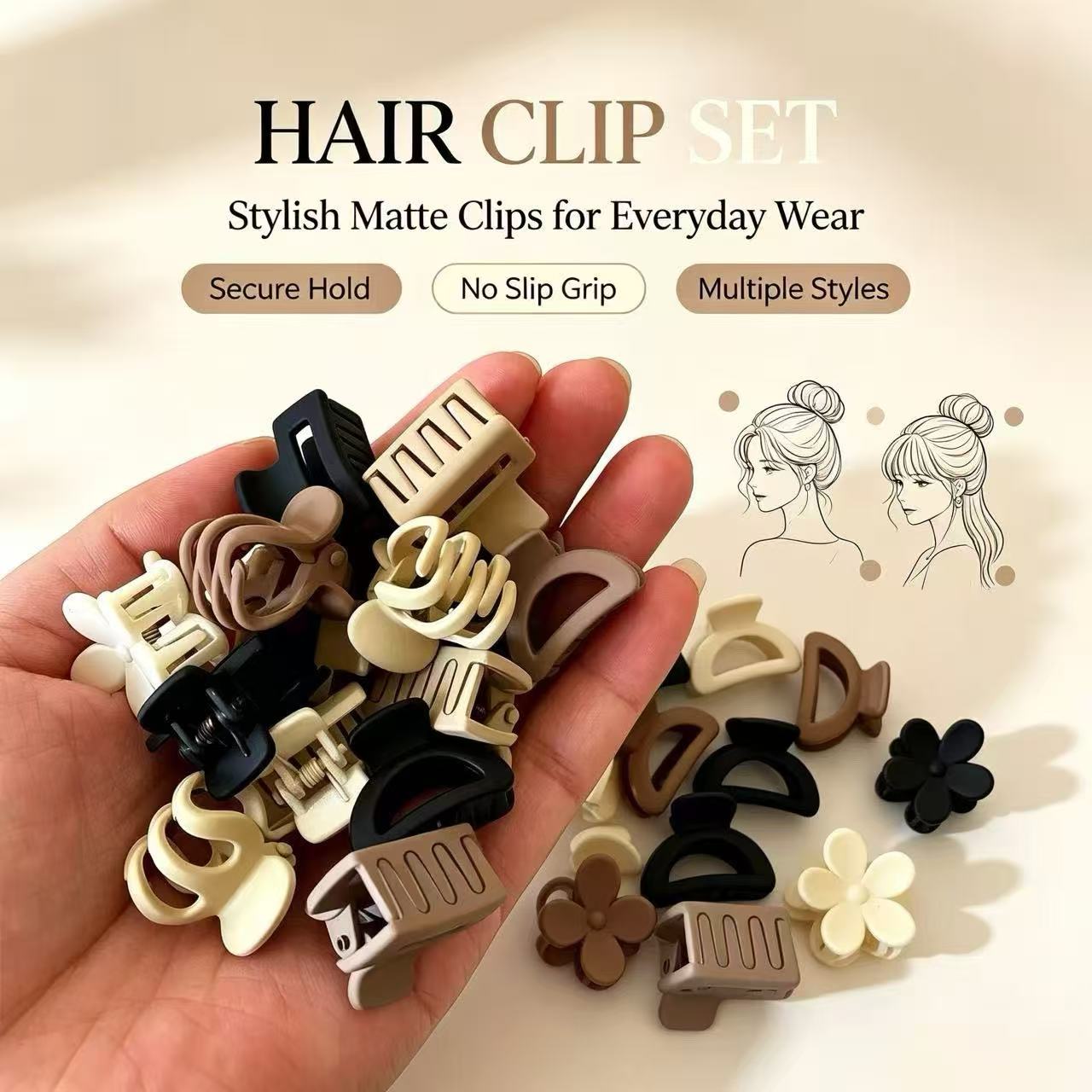 Travel Accessories To Gift - 10/20/30 szt. Beżowe, mieszane zestawy małych