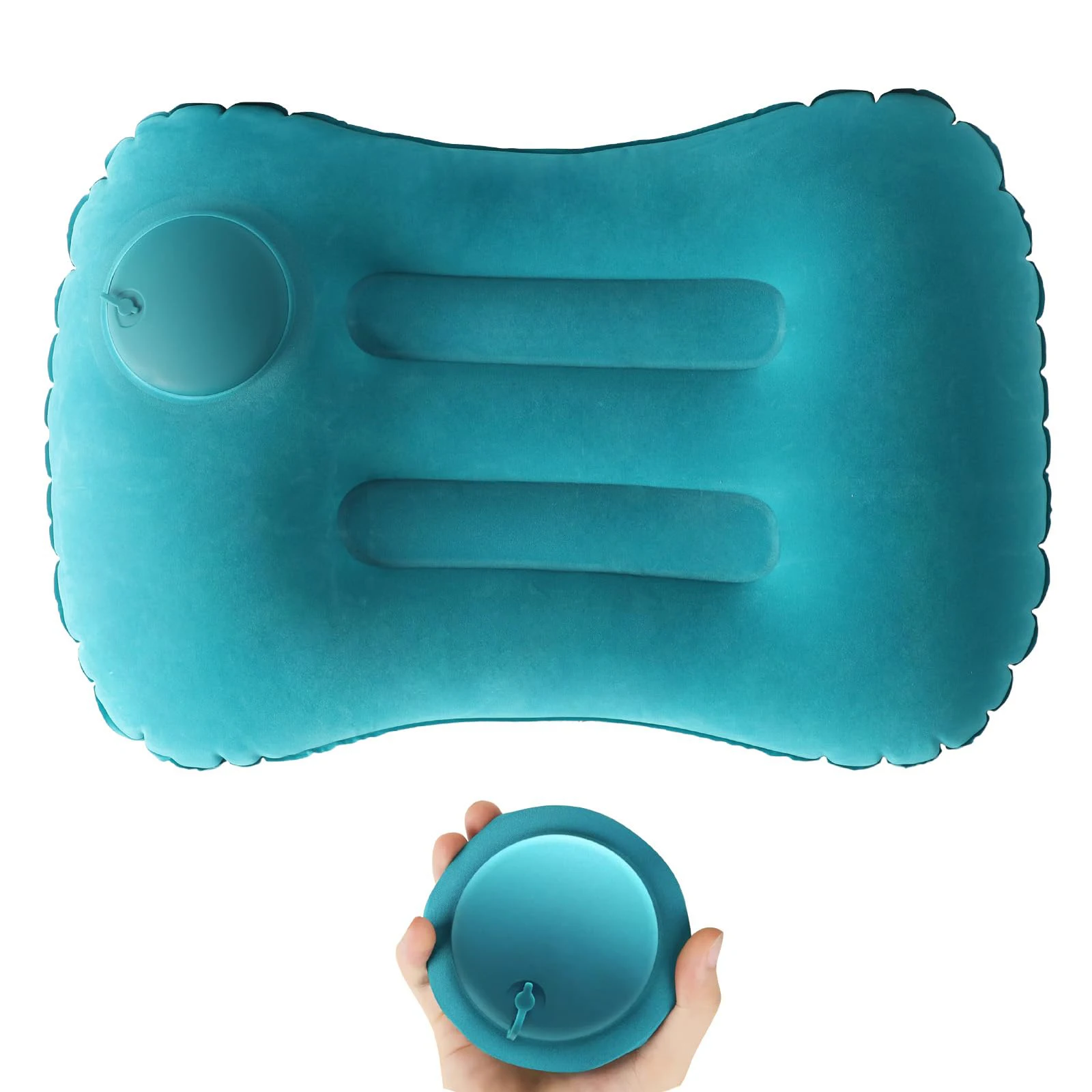 Travel Pillow Inflatable - Przenośna wygodna poduszka nadmuchiwana, poduszka kempingowa,