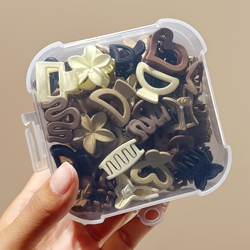 Travel Accessories To Gift - 5/10/20/30 szt. Beżowe, mieszane klipsy, urocze