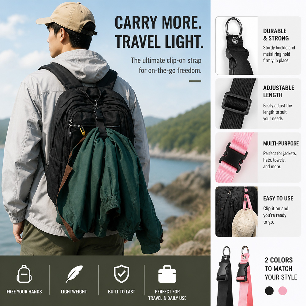 Luggage Strap Belt - Przenośny pasek bagażowy z zabezpieczeniem przed