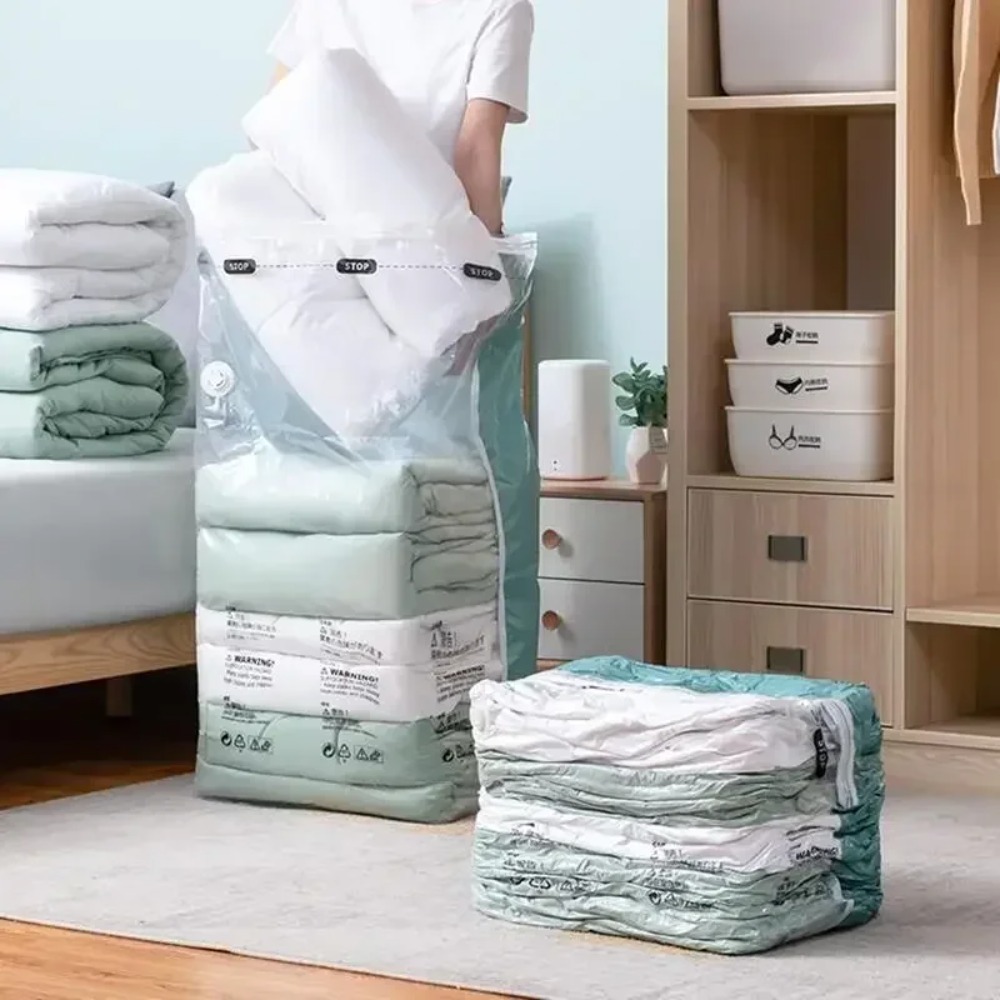 Travel Accessories Needed - 1 szt. Duża plastikowa torba próżniowa