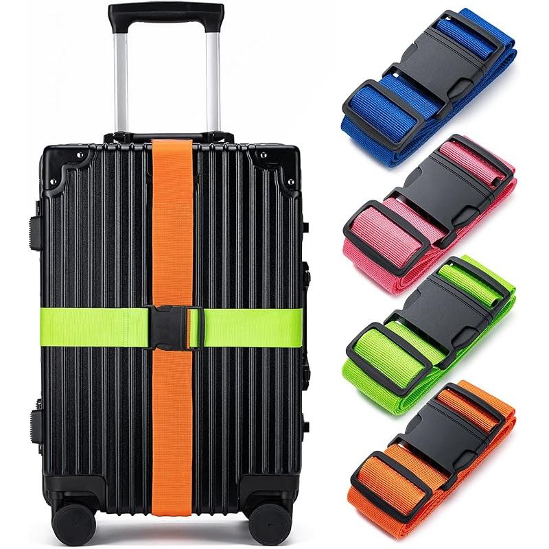 Luggage Strap Belt - Zestaw 4 pasków do bagażu, pasek