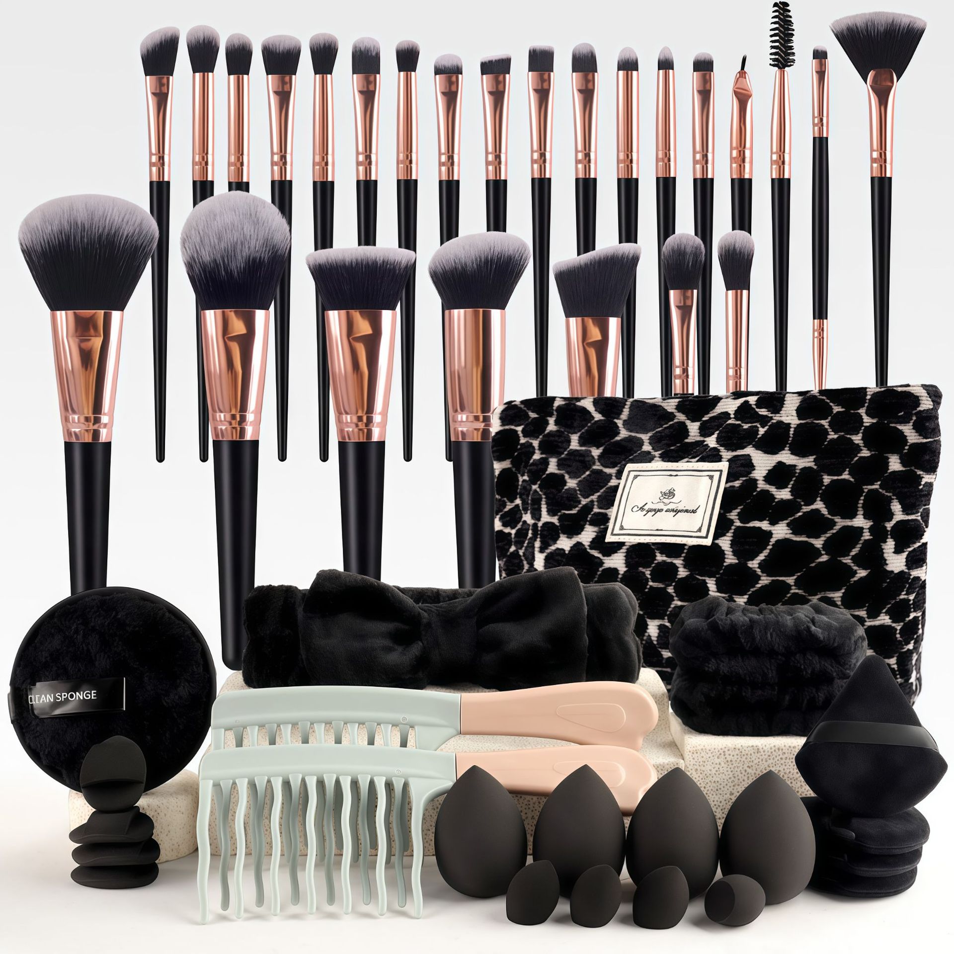 Zestaw Pędzli do Makijażu Eleg – Travel Accessories Toiletries recenzja i cena