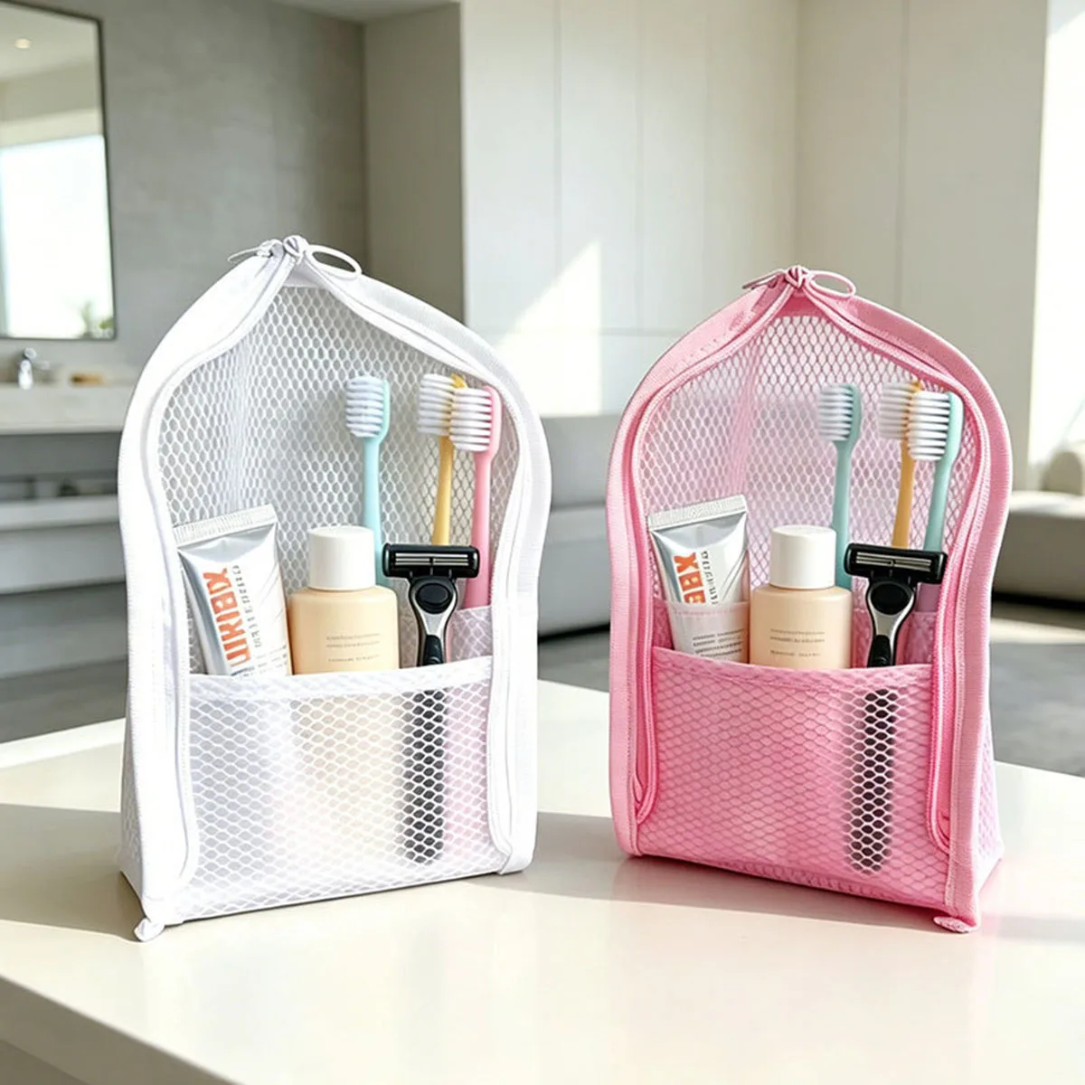 Stojąca kosmetyczka z siatki n – Travel Accessories Toiletries recenzja i cena