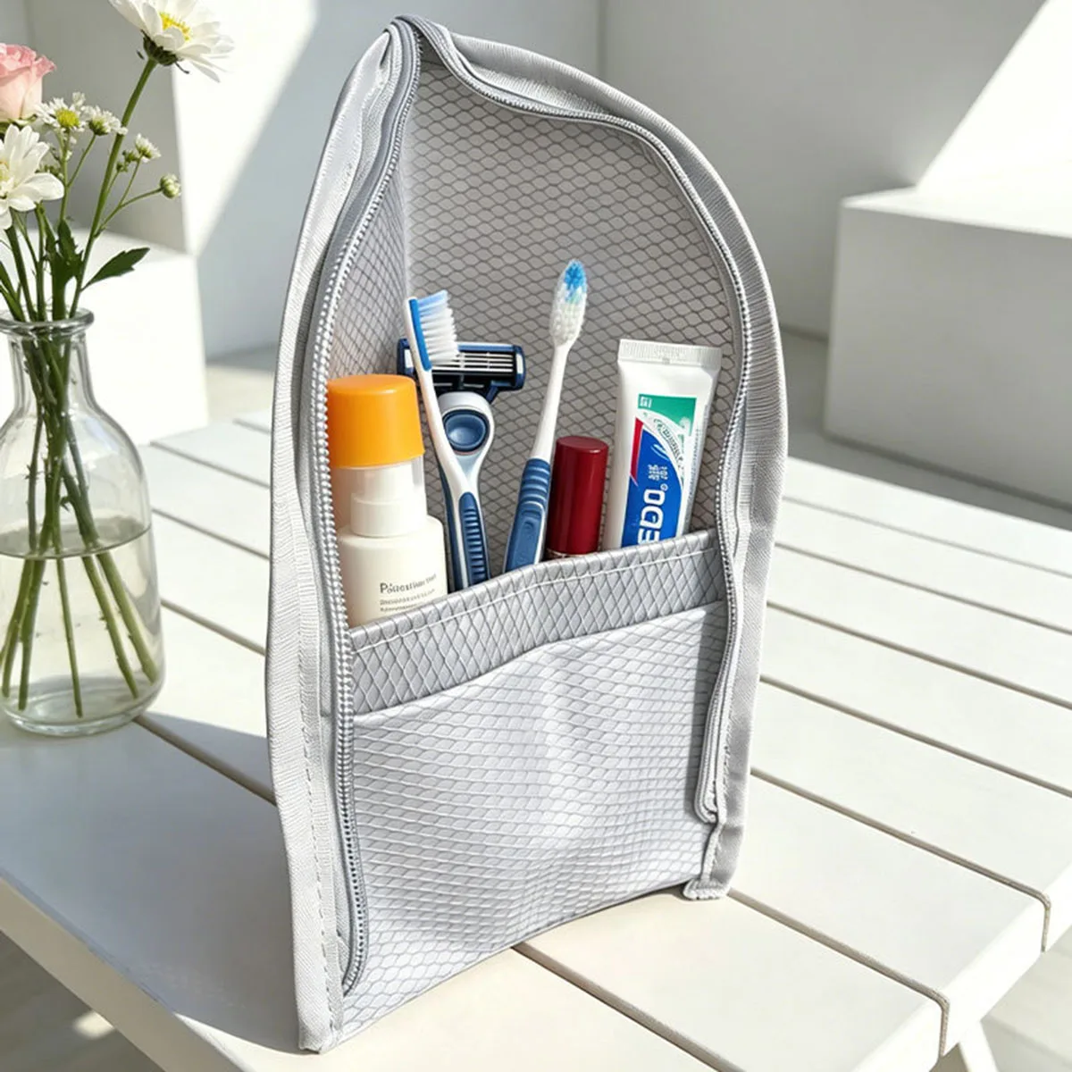 Stojąca kosmetyczka z siatki n – Travel Accessories Toiletries recenzja i cena