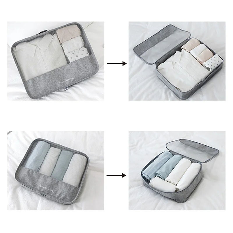 7-częściowy zestaw kostek do p – Travel Accessories Kit For Women recenzja i cena