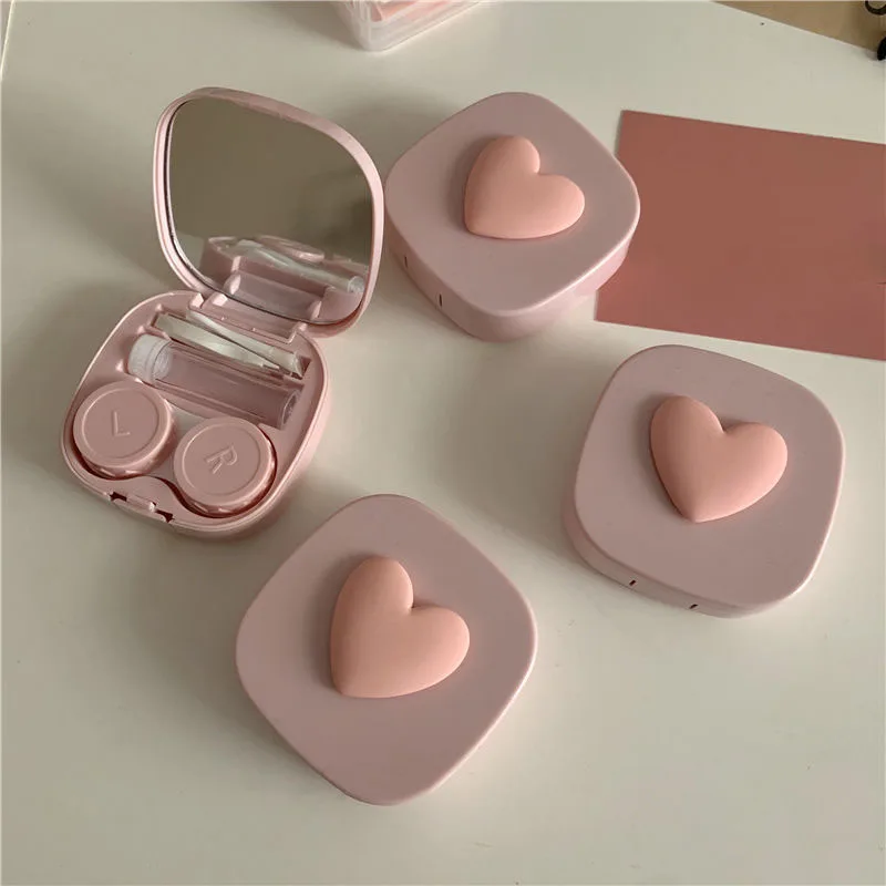 Fioletowe serce Etui na soczew – Travel Accessories Kit For Women recenzja i cena