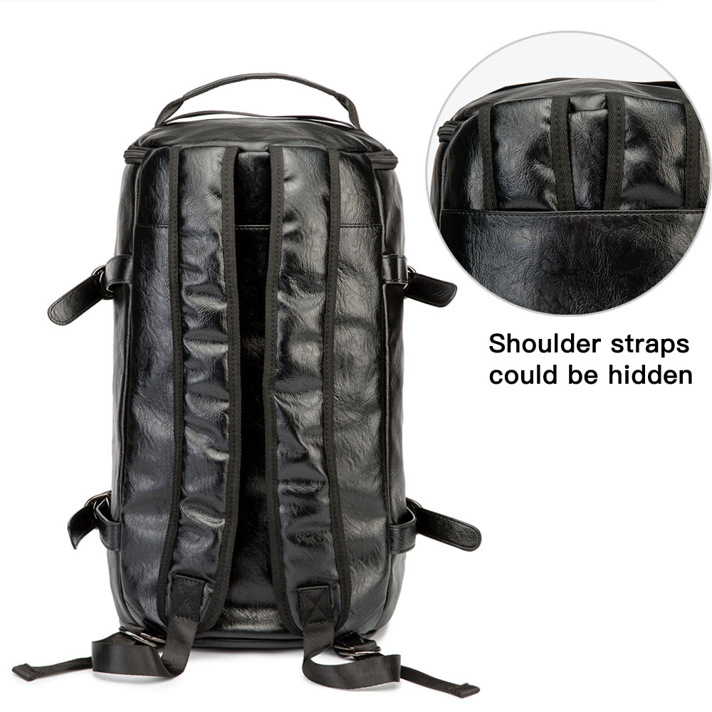 Męskie skórzane wiadro plecak  – Luggage Strap Belt recenzja i cena