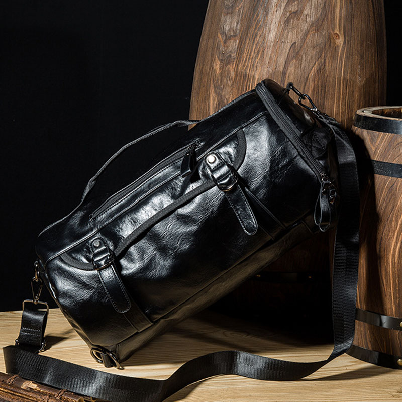 Męskie skórzane wiadro plecak  – Luggage Strap Belt recenzja i cena
