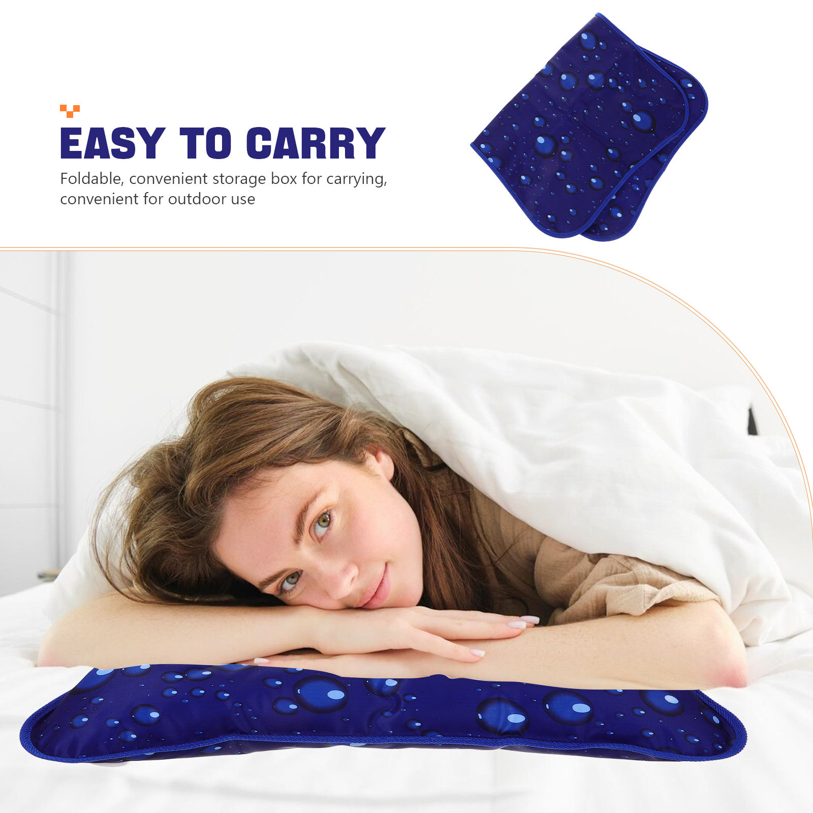 Wypełniana wodą poduszka chłod – Travel Pillow Inflatable recenzja i cena