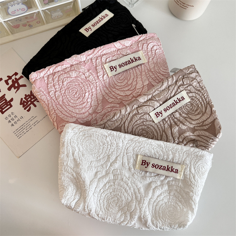 Francuski wytłoczone kwiaty ko – Travel Accessories Kit For Women recenzja i cena