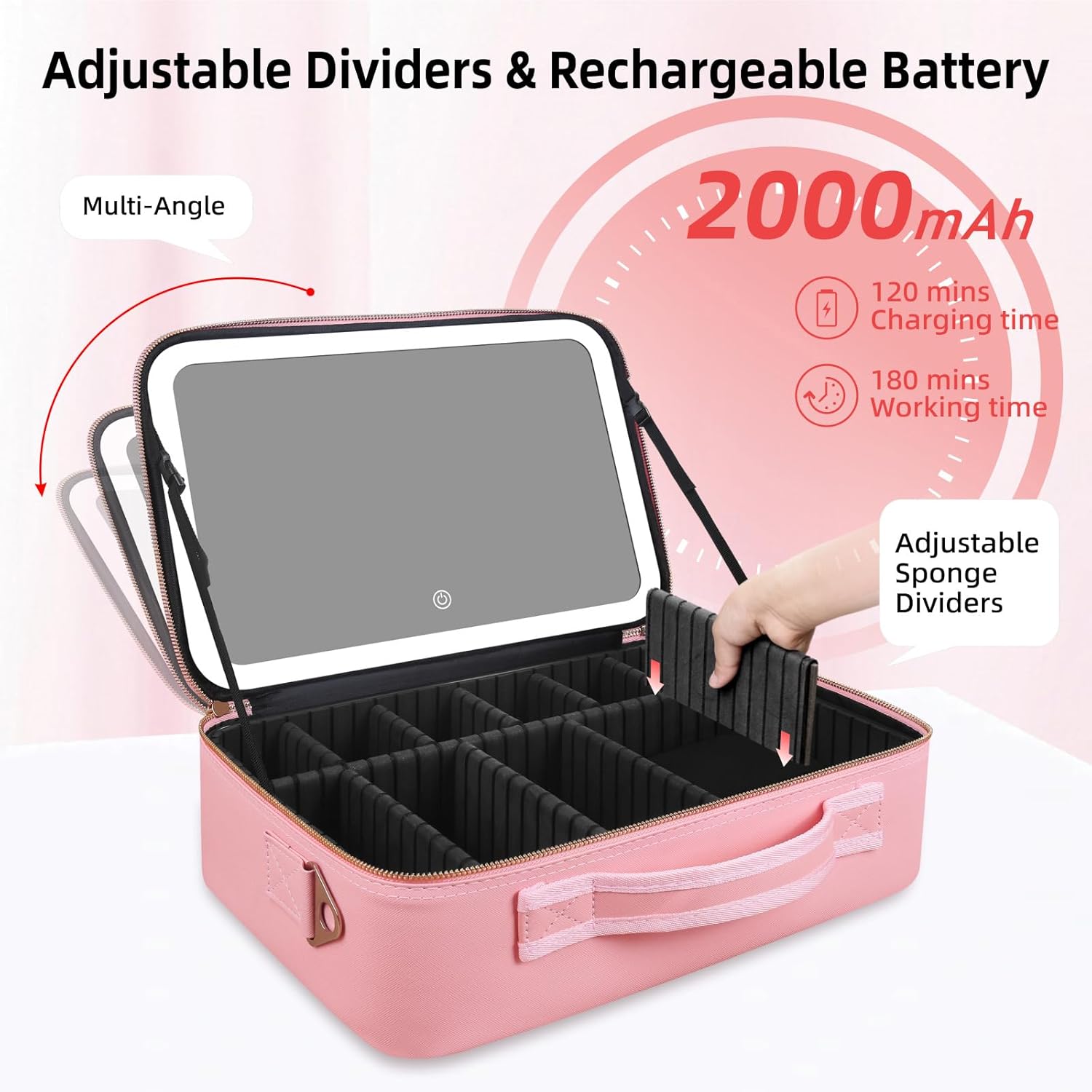Duża kosmetyczka z lustrem LED – Travel Accessories Toiletries recenzja i cena