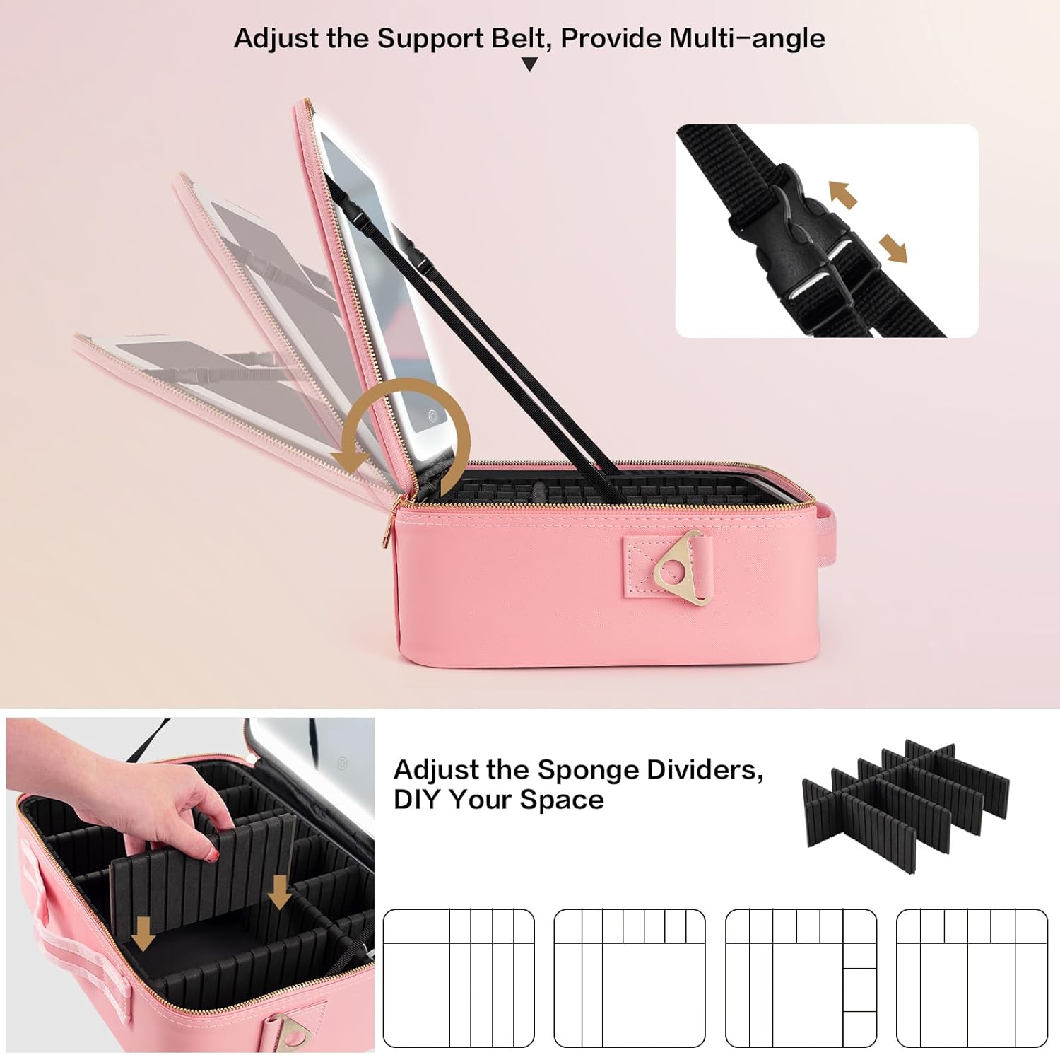 Duża kosmetyczka z lustrem LED – Travel Accessories Toiletries recenzja i cena